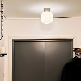 Aneta Lighting Vanja loftlampe, stål/hvid