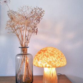 Aneta Lighting Mushi bordlampe, beige, H29 cm