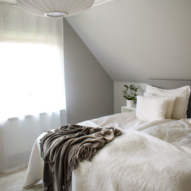 Aneta Lighting Mamsell pendel, hvid, Ø55 cm