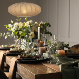 Aneta Lighting Mamsell pendel, grå, Ø45 cm