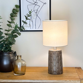 Aneta Lighting Bodil bordlampe, brun