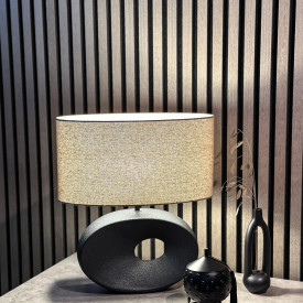 Aneta Lighting Ellipse bordlampe, sort