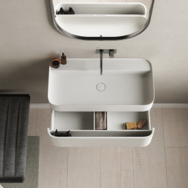 Copenhagen Bath Yuno CA 80 servant, 80x41 cm, med 1 skuff, hvit matt