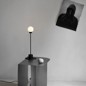 Northern Snowball D8 bordlampe, stål