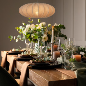Aneta Lighting Mamsell pendellampa, grå, Ø45 cm