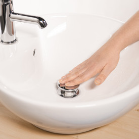 Prevex EasyClean vattenlås m/bottenventil och avloppsslang, vit