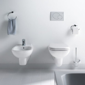 Duravit D-Code vägghängd toalett, vit