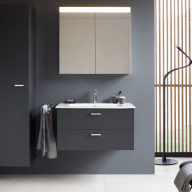 Duravit XBase højskab, 40x176 cm, højre, mat grafit