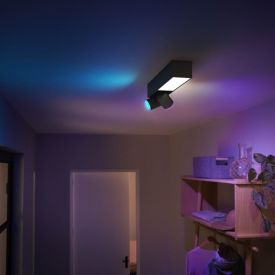 Philips Hue Centris takspotlight, 2 spotlights, svart