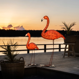 Konstsmide LED flamingo, 110 cm