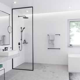 Hansgrohe AddStoris håndklestang, 64,8 cm, matt sort