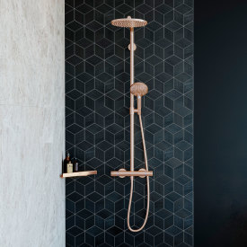 Hansgrohe AddStoris duschhylla, borstat brons