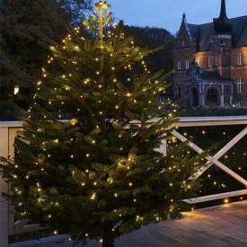 Sirius Knirke varm hvid lyskæde til juletræer, 240 cm