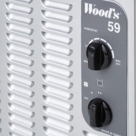 Wood's SW59FM avfukter, 25 liter/døgn, 230 m²