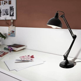 Eglo Borgillio arkitektlampe, sort