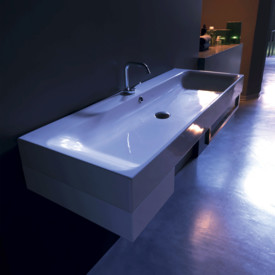 Lavabo Cento 120 servant, 120x45 cm, hvit