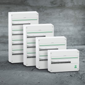 Schneider Electric Resi9 CX gruppetavle, 2x18 moduler, hvid