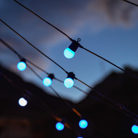 Twinkly Festoon utendørs lyslenke, hvitt lys, 10 meter
