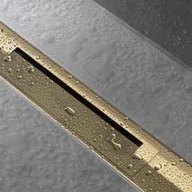 Hansgrohe Raindrain Flex avløpsrenne, 700 mm, fri plassering, gull