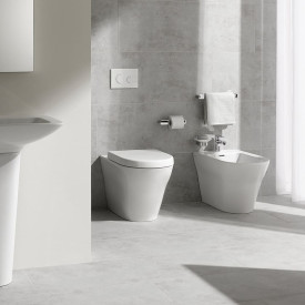 Toto MH-toalett, back-to-wall, uten skyllekant, rengjøringsvennlig, hvit
