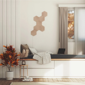 Nanoleaf Elements Wood, startpakke med 7 paneler