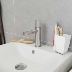 Lavabo Luna bundventil, push-open, krom