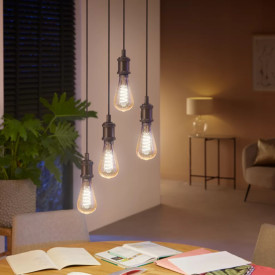 Philips Hue White Ambiance E27 edisonlampa, Ø7,2 cm