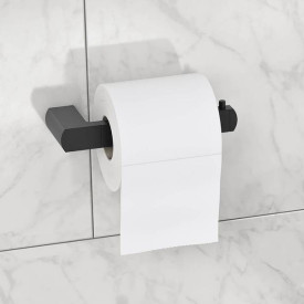 Gustavsberg Square toiletrulleholder, mat sort