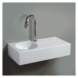 Alape IC600 håndvask, 60x32,5 cm, venstre, hvid