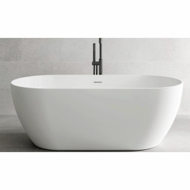 Lavabo Milano badekar, 170x80 cm, mat hvid