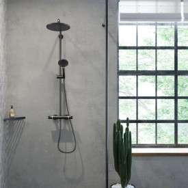 Hansgrohe Raindance Select S 240 PowderRain brusesæt, børstet sort krom