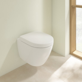 Villeroy & Boch Subway 2.0 Compact toiletsæde, soft close, aftagelig, hvid