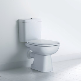 Duravit D-Code toiletskål med P-lås, uden cisterne, hvid