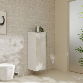 Hansgrohe Xelu Q vægskab 40x35 cm, venstre, hvid højglans