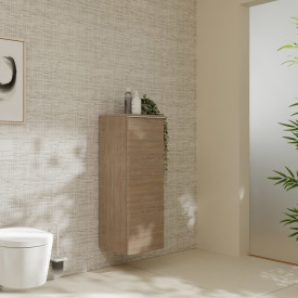 Hansgrohe Xelu Q vægskab, 40x35 cm, venstre, eg