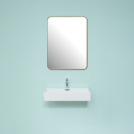 Cassøe spejl, 120x80 cm, messing