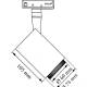 Velo LED skinnespot 1F 13W