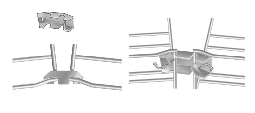 Monteringsbrakett FASLOCK-E XL for ristbrett 300-600 mm