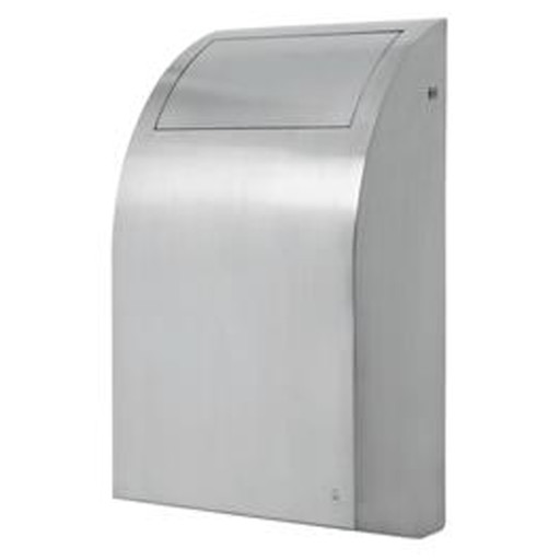 Design Affaldsbeholder 30 Liter Børstet Rustfrit Stål