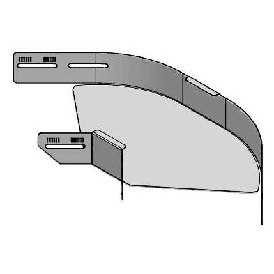 Hjørne Justerbar 120 mm FZS