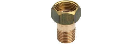 10 stk 1/2" x 3/8" Gjenget beslag med hylse Røde varer Silisium Bronse Backuptype - VVS