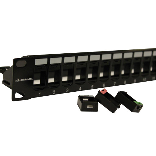 Ramme grøn til patchpanel 127596