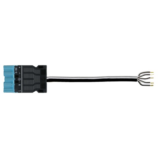 Billede af GST18i5 Tilslutningkabel 5P Han/Fri Pvc 1,5mm² Blå 1M