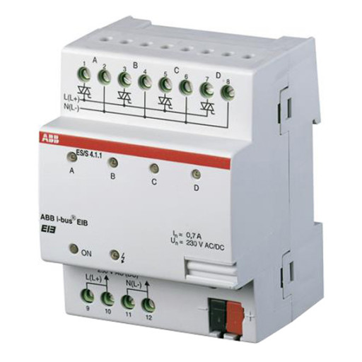 KNX elektronisk kontaktaktuator 8-kanals mdrc