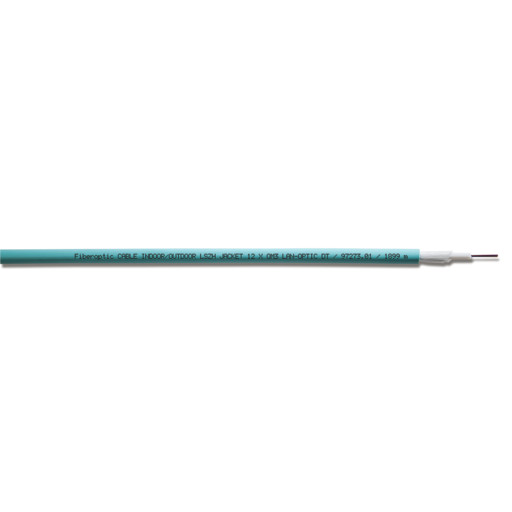 Fiberkabel 0M3 24x50/125µm LSZH aqua inden-/udendørs