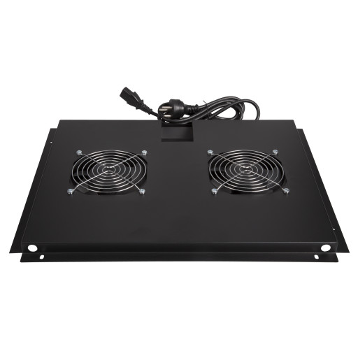 Billede af Fan-tray til 600 x 600 mm gulvrack med 2 ventilatorer