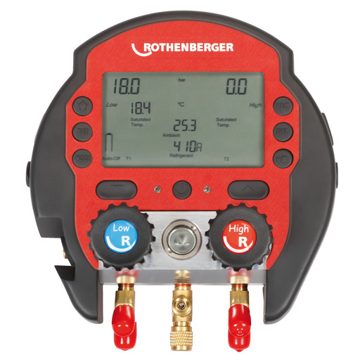 Rothenberger ROCOOL 600 digitalt manometer med termometer Backuptype - Værktøj