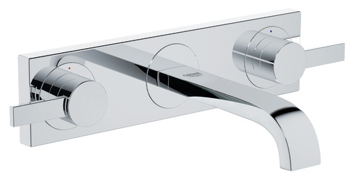 Grohe Allure tospaksarm. vask 3-hulls vegg