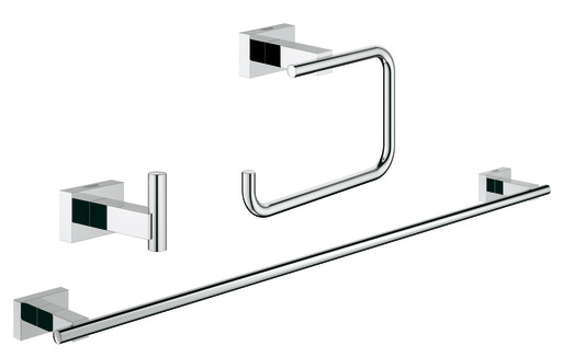 Grohe Essentials Cube 3-in-1 tilbehørsett, krom