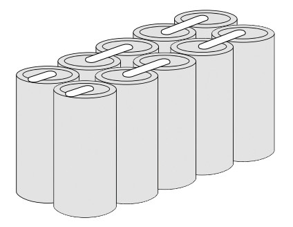 Batteripakke 10HT60D 12V 4000 mAh, med ledning W-type 2 x SBS